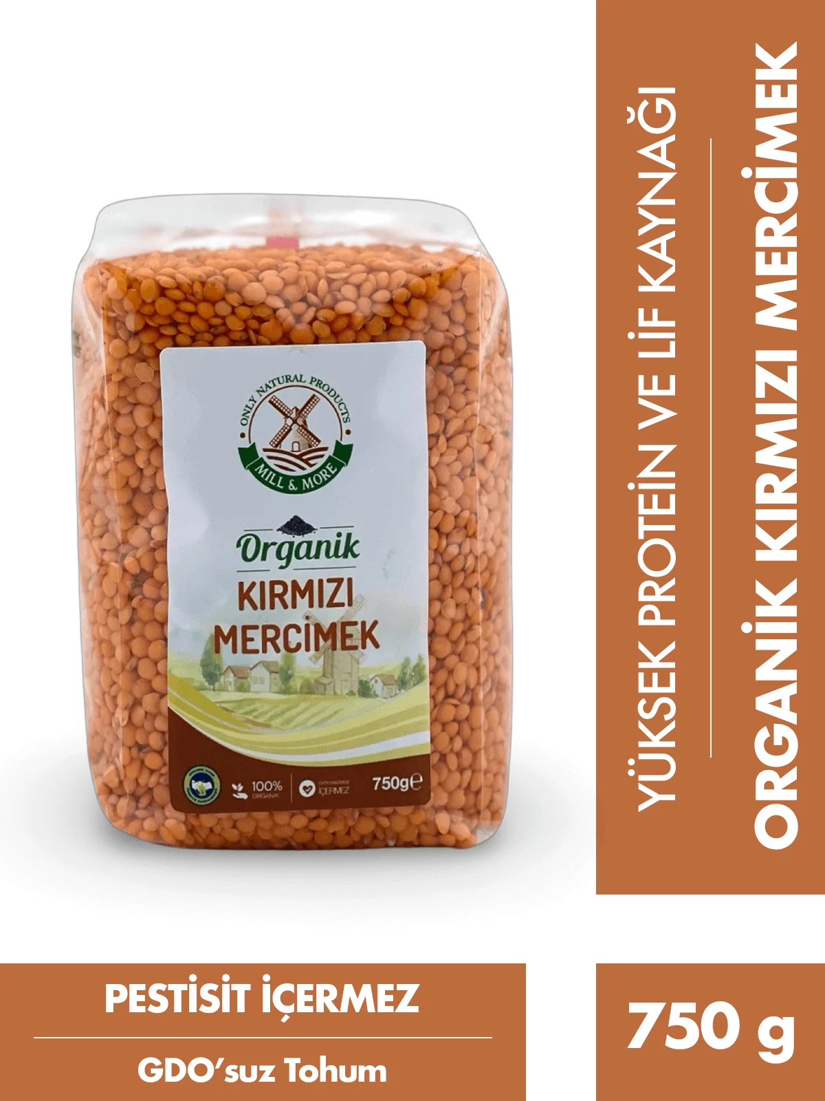 Organik Kırmızı - Yeşil Mercimek Seti - Görsel 4