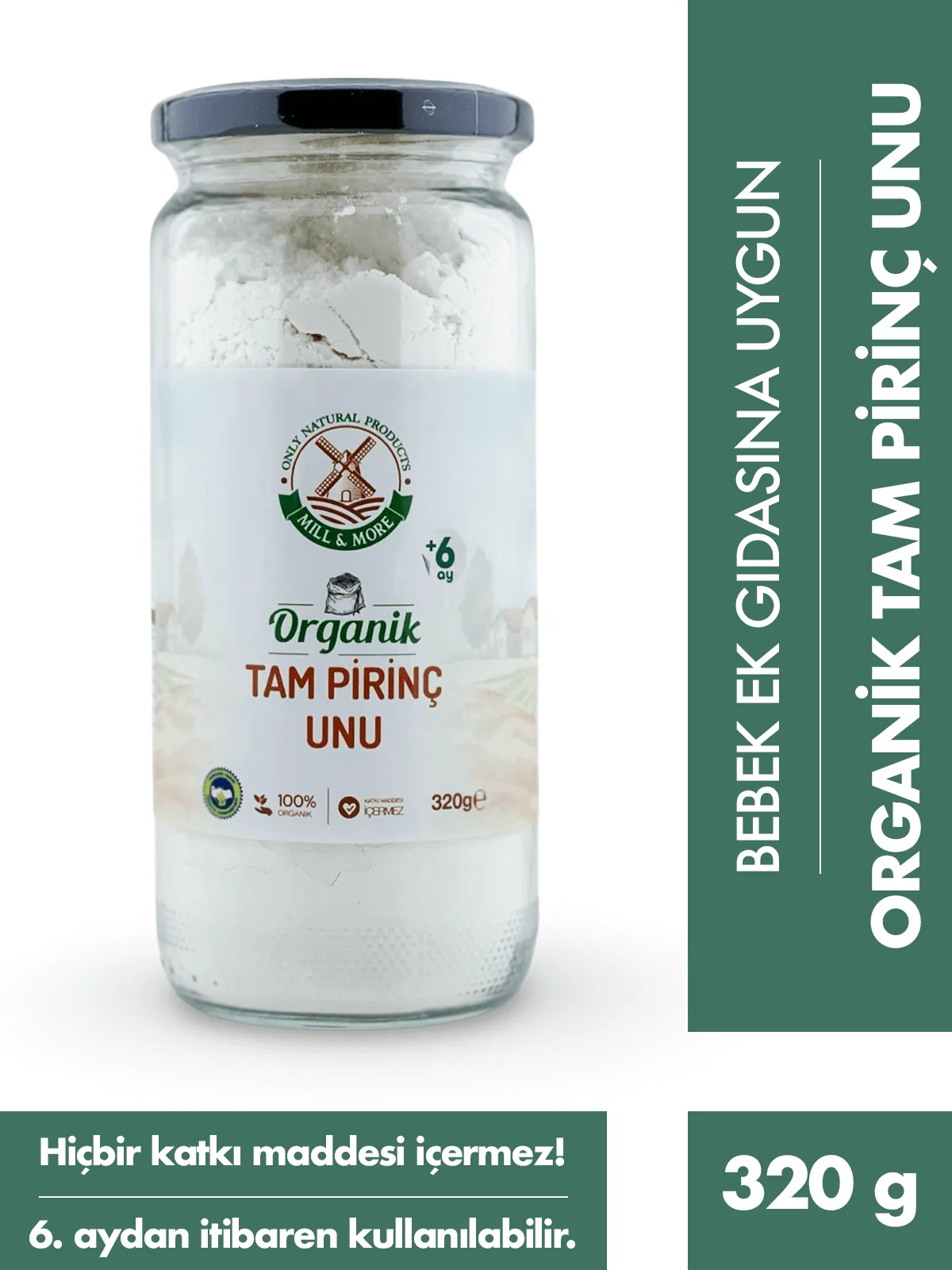 Organik Ruşeymli Bebek İrmiği - Tam Pirinç Unu Seti - Görsel 5