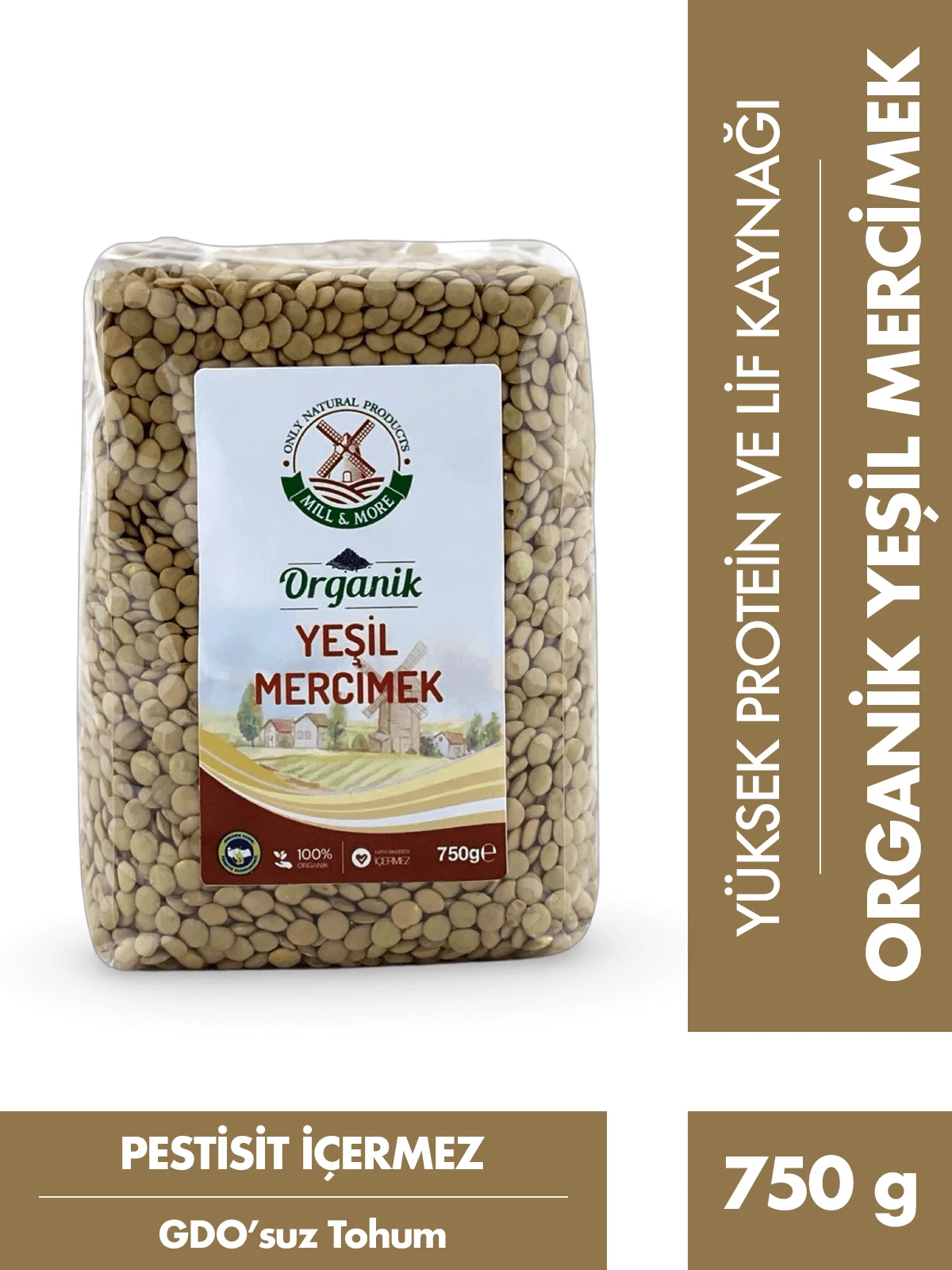 Organik Kırmızı - Yeşil Mercimek Seti - Görsel 2