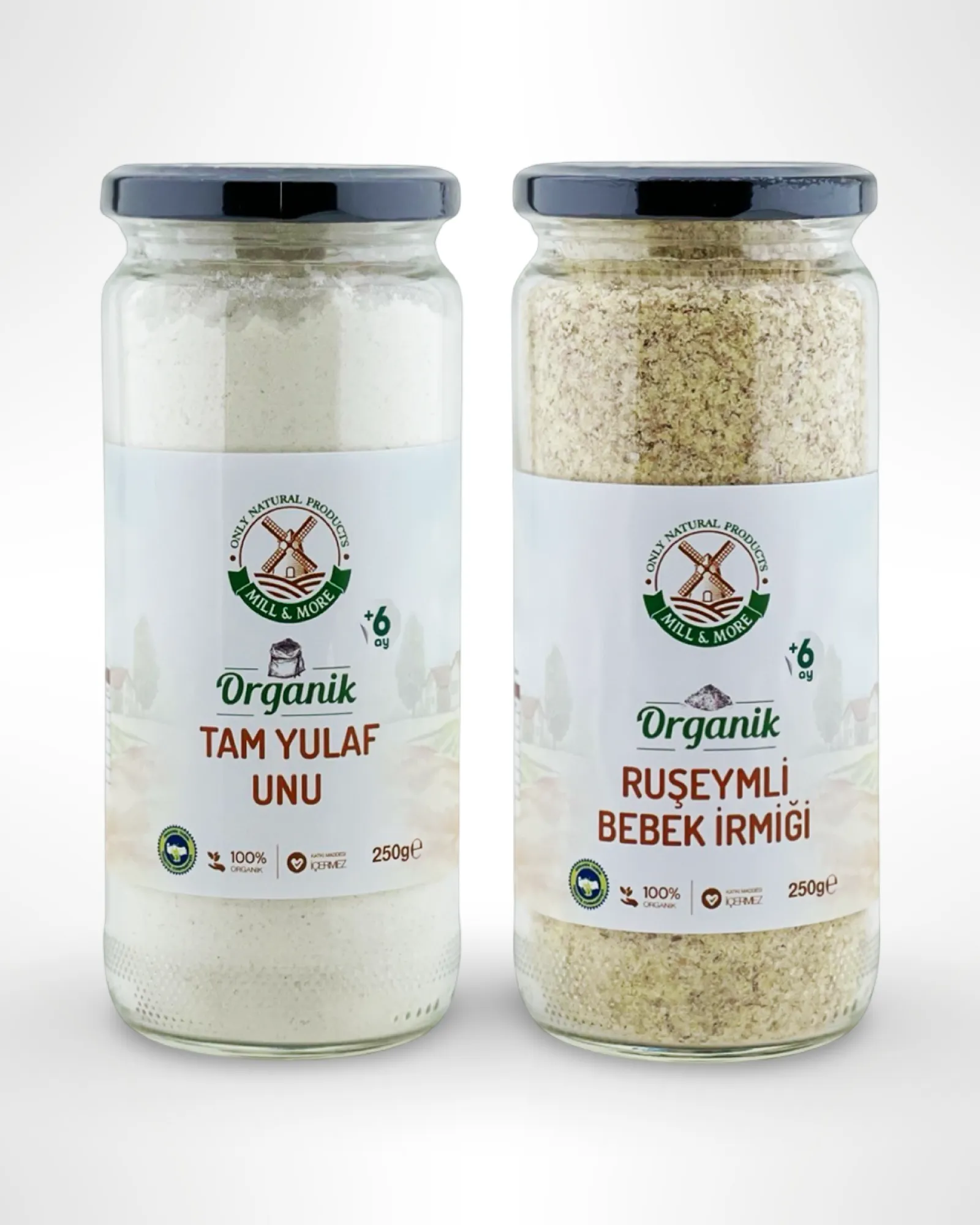 yulafunu-ruseymliirmik-set Organik Ruşeymli Bebek İrmiği - Tam Yulaf Unu Seti - Görsel 1