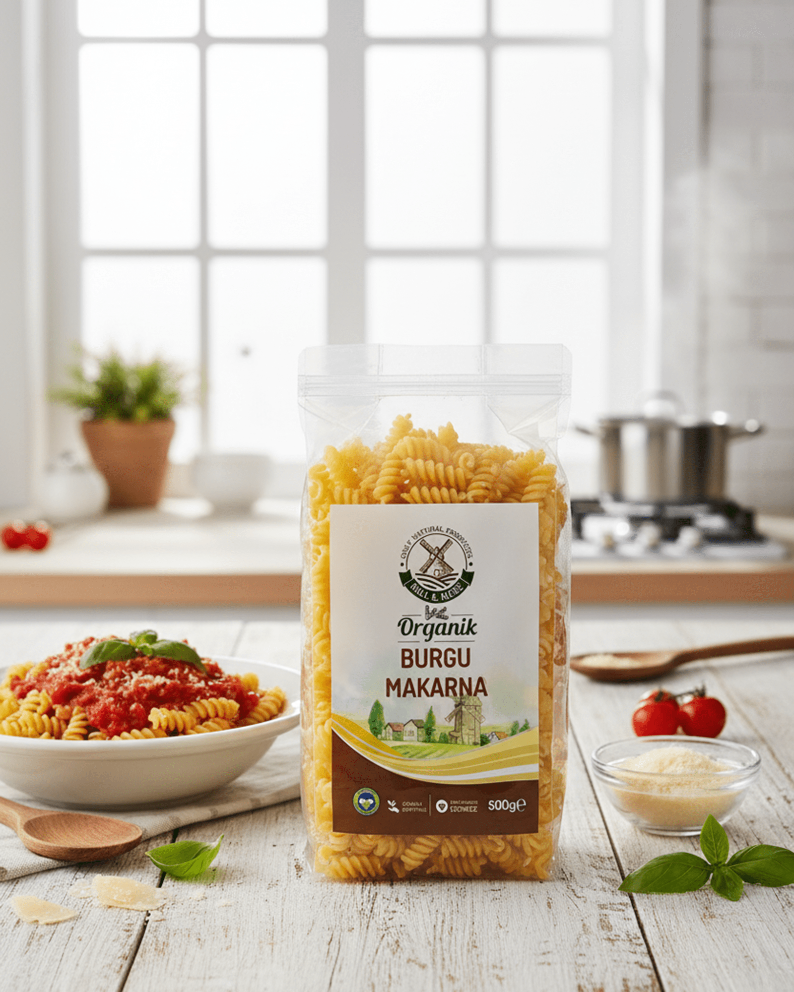 burgu Organik Burgu Makarna 500 g - Görsel 1