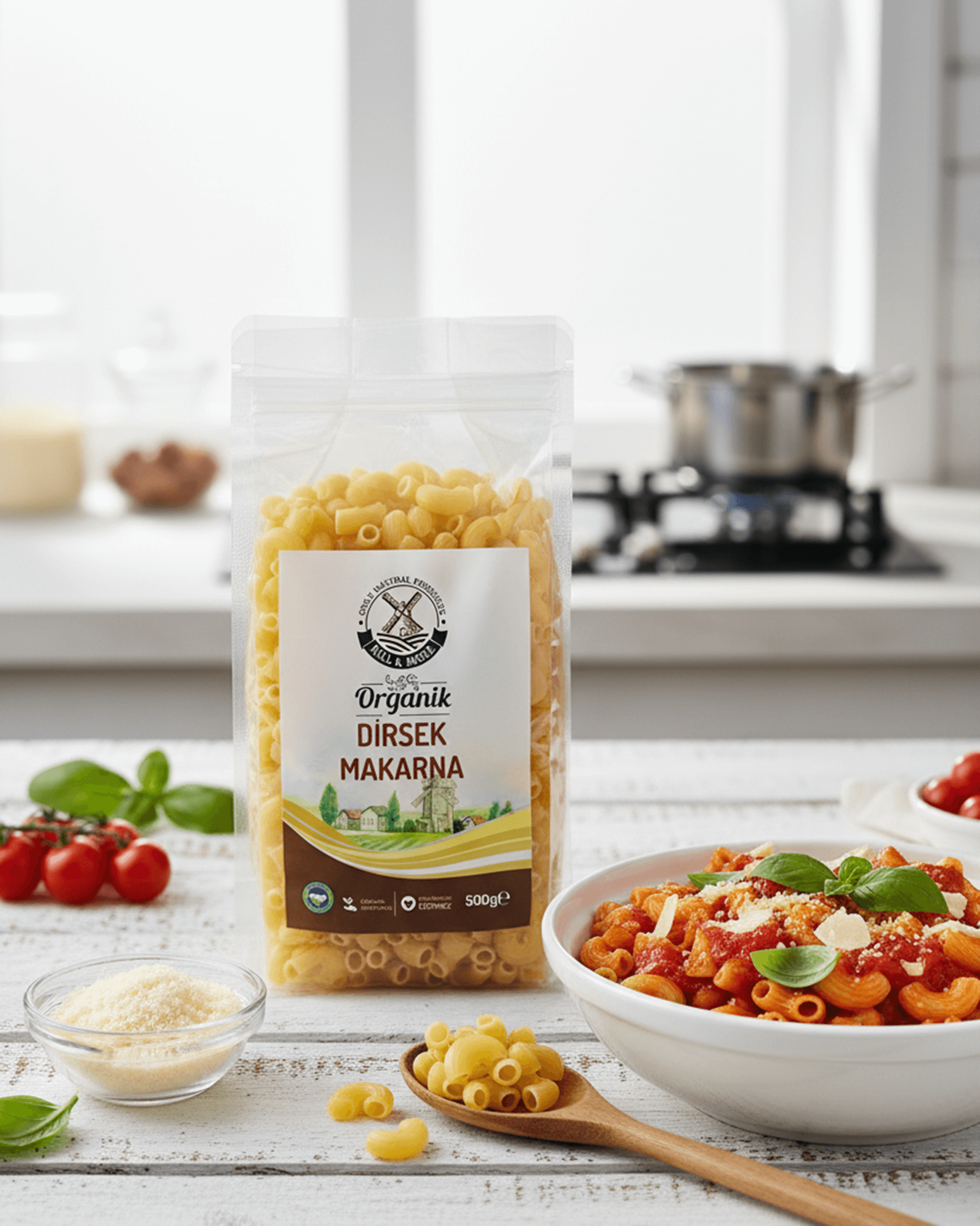 dirsek Organik Dirsek Makarna 500 g - Görsel 1