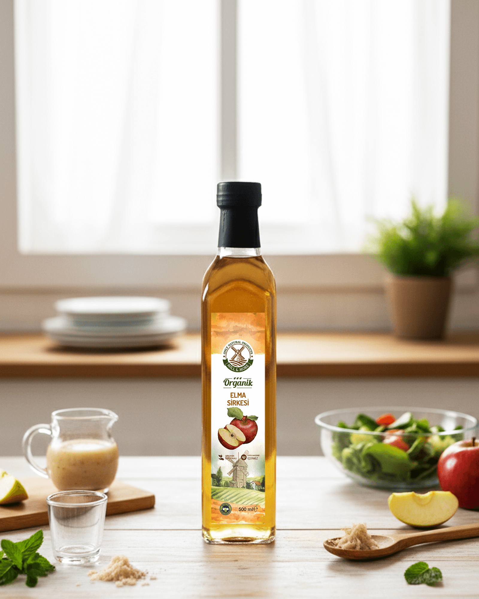 etiketli-elma-sirkesi Organik Elma Sirkesi 500 ml - Görsel 1